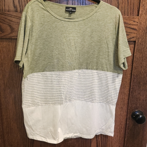 BUNDLE OF 3 Nursing Queen Color Blocked Short Sleeve Tees - Picture 8 of 10